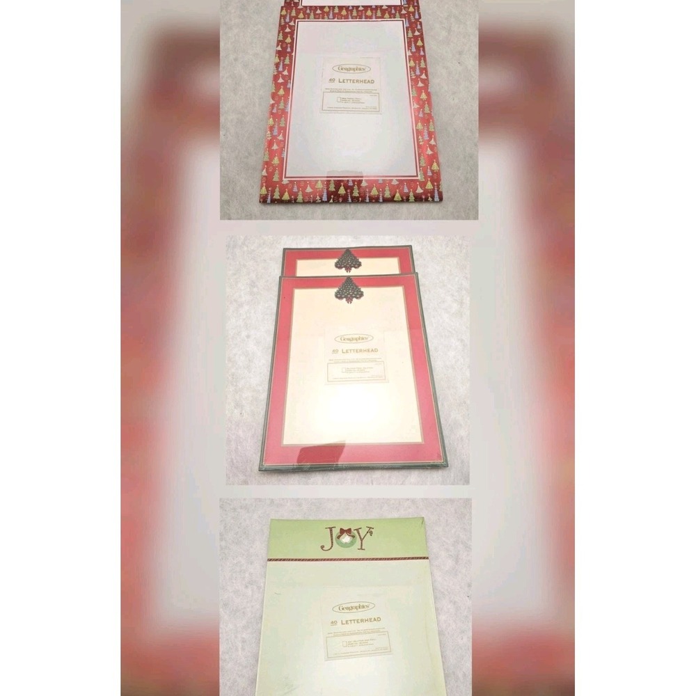 Lot Of 5‎ New 40 Page Geographics Christmas Icons Newsletter Paper Letterhead